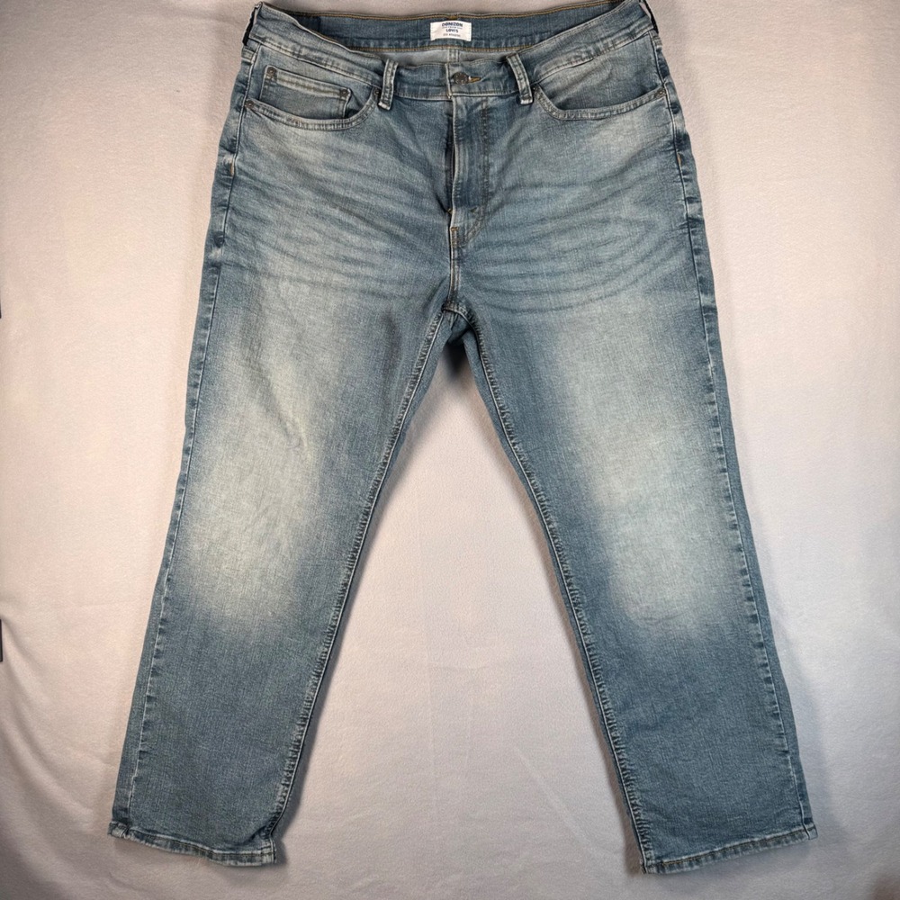 Denizen from Levis 231 Athletic Fit Jeans Mens 36x30 Light Wash Blue Stretch Leg